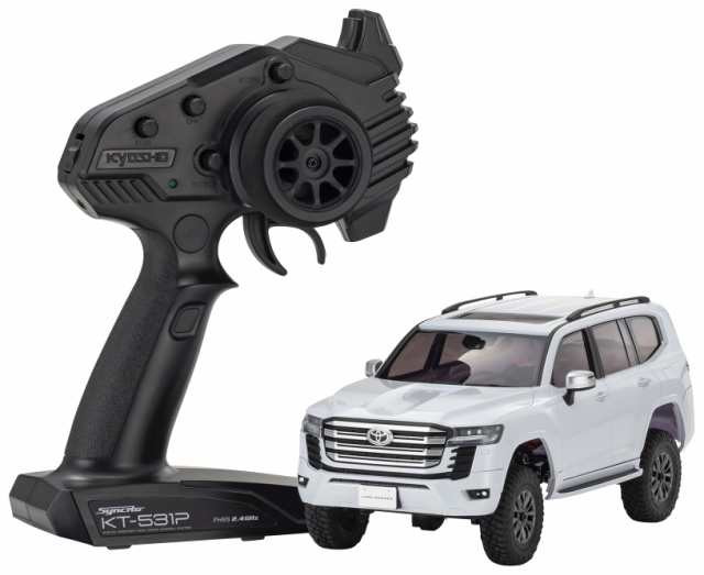 【中古】 京商 ミニッツ4×4 レディセット トヨタ ランドクルーザー 300 プレシャスホワイトパール 電動ラジオコントロール 32533PW