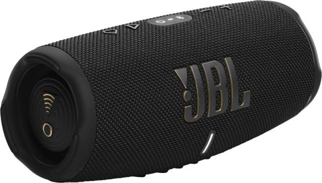 【中古】 JBL CHARGE5 Wi-Fi Bluetoothスピーカー 自動音質補正機能搭載/2ウェイ・スピーカー構成/USB C充電/IP67防塵防水/パッシブラジエーター搭載/ポータブル/ブラック JBLCHARGE5WIFIBJNの通販は 36,533円