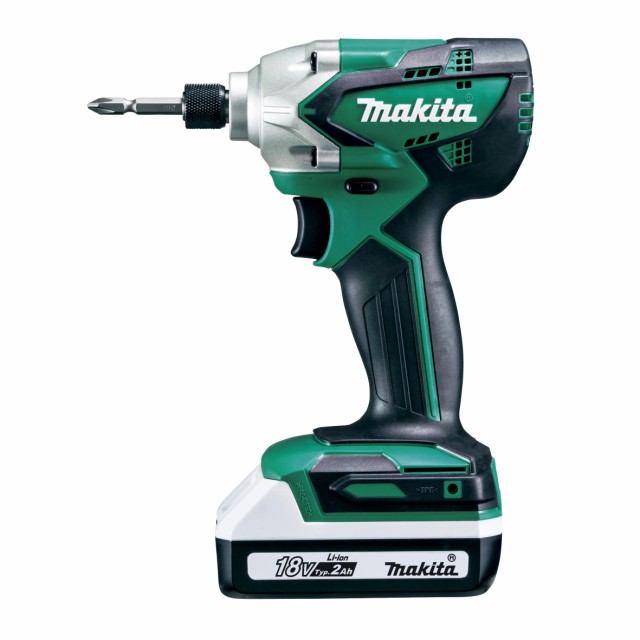 【中古】 マキタ(Makita) 充電式インパクトドライバ 18V2Ah バッテリ2本・充電器・ケース付 MTD002DSAX