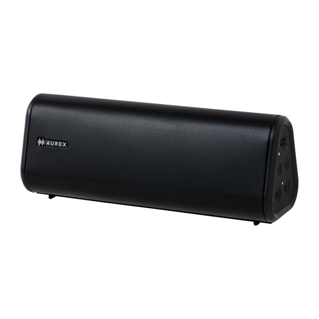 【中古】 AUREX ワイヤレススピーカー AX-FX10 Bluetooth対応 クリアボイス機能 防水 防塵対応 Web会議 PC用スピーカー ブラックの通販は