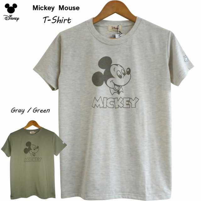 送料無料 ミッキーマウス Tシャツ ディズニー Disney スマイル フェイス ミッキーハンド くすみカラー 半袖 レディース ペアルック レトの通販はau Pay マーケット プラスチカネットショップ