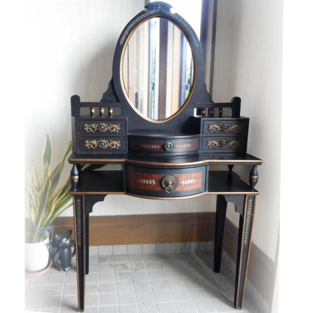 中国古美術・旧蔵鎏金の盤龍花瓶・純手作り・純銅製・高浮彫・案頭・文