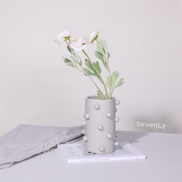 品質自信あり  陶磁器 芸術 花瓶 リビングの置物 デザインセンス シンプル ドライフラワー活け 家庭の置物 食卓の置物の通販は