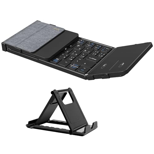 EWiNワイヤレスキーボード Bluetooth5.1 折り畳み キーボード フルサイズ JIS日本語配列 タッチパッド搭載 スマホ タブレット 6,024円