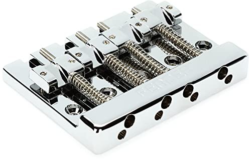 Fender パーツ FenderR HiMass? 4-String Bass Bridge Assembly With Zinc Saddl