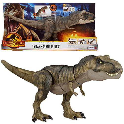 マテル ジュラシックワールド(JURASSIC WORLD) 新たなる支配者 スーパーかみつき! ほえるT-レックス 全長:約53?p 4才~プレ