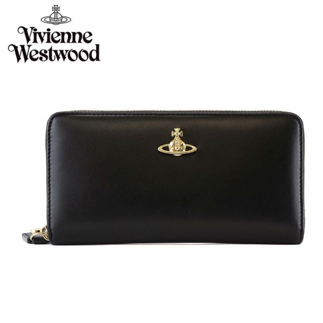 ヴィヴィアンウエストウッド 長財布 ラウンドファスナー NAPPA 51050023 ブラック【IP-0557】 VIVIENNE WESTWOOD プレゼント ギフト