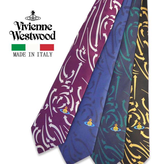 ヴィヴィアンウエストウッド ネクタイ 総柄 W00CB シルク プレゼント クリスマス 成人式 メンズ おしゃれ ギフト 結婚式