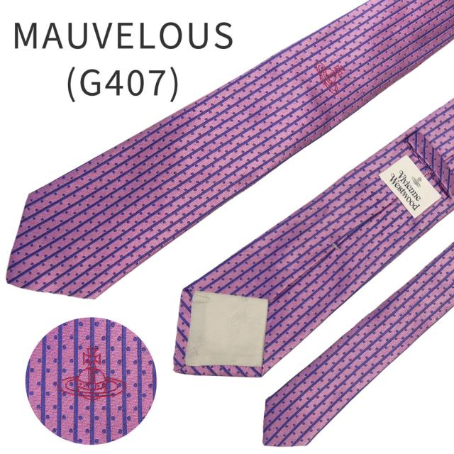 ヴィヴィアンウエストウッド ネクタイ ストライプ ドット W00CF シルク