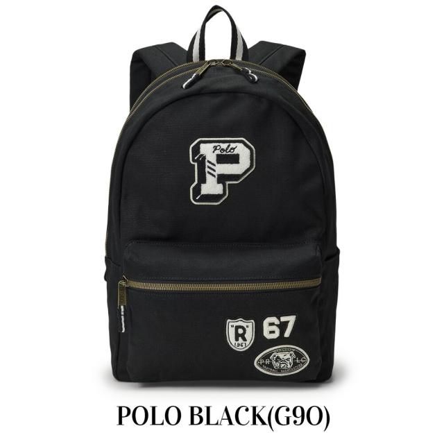 ポロ ラルフローレン レターパッチ リュック レディース メンズ 男女兼用 9AR159 POLO RALPH LAUREN ラルフ バッグ 大容量 バックパック ブラック ピンク Polo リュックサック お出かけ 旅行 通学 通勤 B4収納可 プレゼント ギフト クリスマス_9