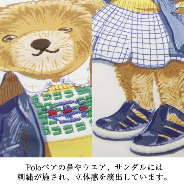 ポロ ラルフローレン Polo ベア ショート丈 クロップド Tシャツ レディース ガールズ 313965155 ラルフ ポロベア テディベア ギフト_2