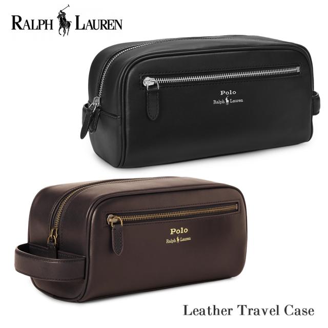 ポロ ラルフローレン レザー ポーチ 405845390 405963262 POLO RALPH LAUREN ラルフ メンズ 男性 紳士 ブラック ブラウン 黒 茶 革 本革 バッグ セカンドバッグ 鞄 フォーマル ビジネス カジュアル トラベル お出かけ 50代 60代 70代 プレゼント クリスマス ギフト