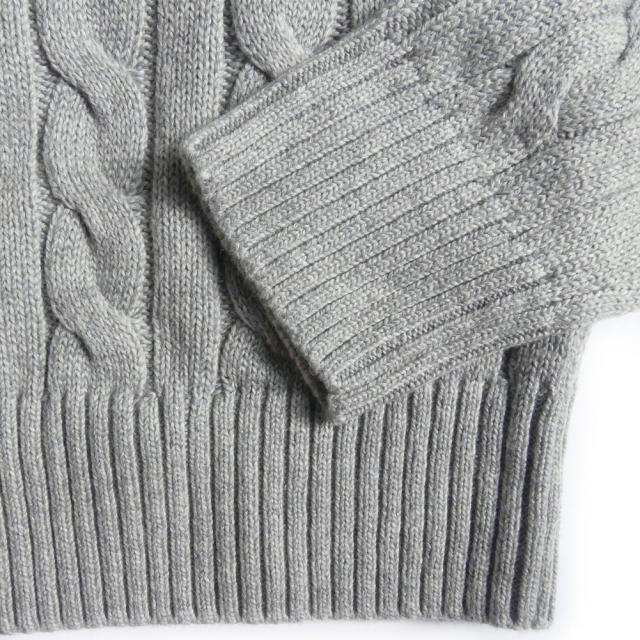 ポロ ラルフローレン メンズ コットン ケーブル ニット ハーフ