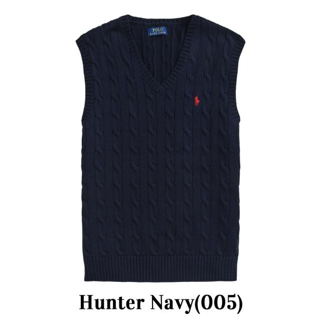 ポロ ラルフローレン メンズ ケーブル編み Vネック ニット ベスト 710860352 ラルフ 定番 コットン ニットベスト  プレゼント ギフトの通販は