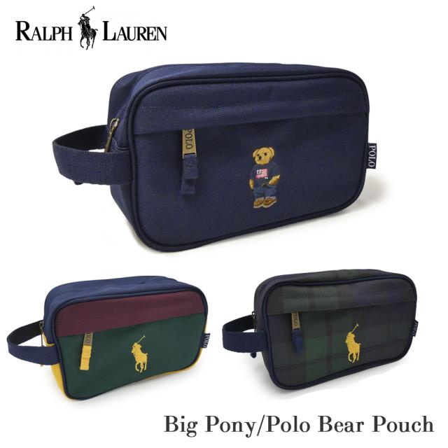 ポロ ラルフローレン ポロベア ビッグポニー ポーチ 9AR084 9AR085 POLO RALPH LAUREN Polo ベア メンズ レディース トラベルポーチ ゴルフポーチ バッグインバッグ 収納 大きめ 大容量 小物入れ トラベル お出かけ ゴルフ スポーツ ギフト プレゼント
