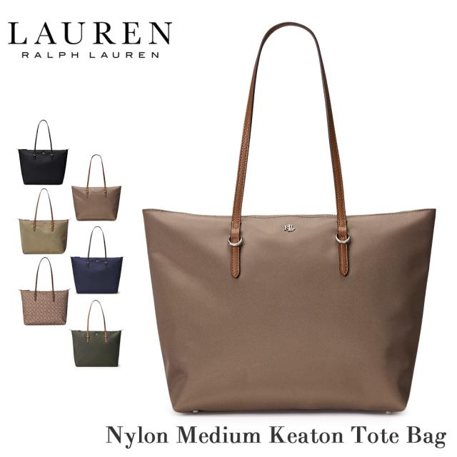 LAUREN RALPH LAUREN ローレン ラルフ ローレン レディース トートバッグ Keaton キートン 431916737 ラルフ Lauren Ralph Lauren ベージュ ブラック 総柄 LRL ロゴ 通勤 通学 オフィス  鞄 ハンドバッグ プレゼント ギフト