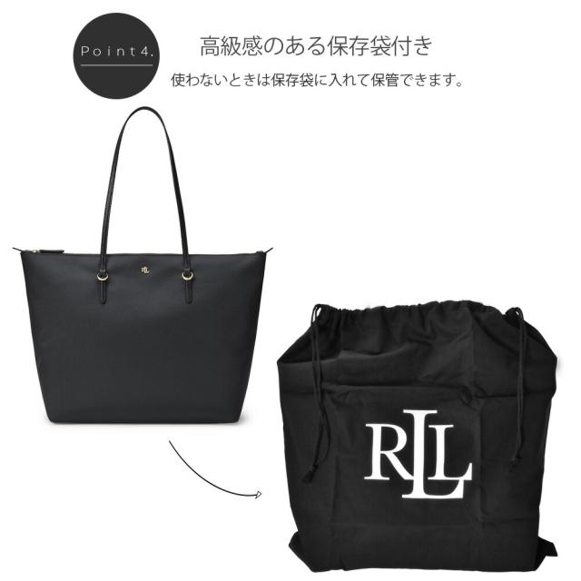 LAUREN RALPH LAUREN ローレン ラルフ ローレン レディース トートバッグ Keaton キートン 431916737 ラルフ Lauren Ralph Lauren ベージュ ブラック 総柄 LRL ロゴ 通勤 通学 オフィス 鞄 ハンドバッグ プレゼント ギフト_4