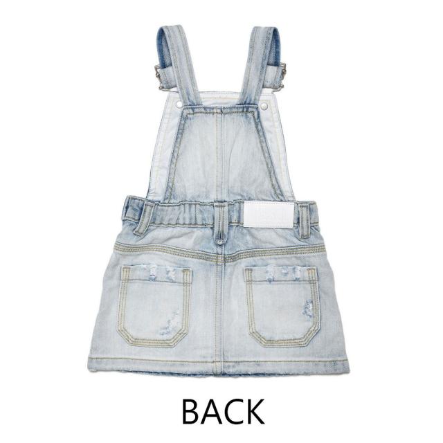 DIESEL ディーゼル ベビー デニム オーバーオール ワンピース ガールズ K00142 サロペット ブランド 出産祝い ギフト プレゼント_2