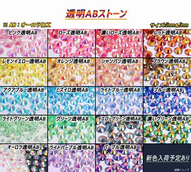 高分子ストーン（ライトブルー）4サイズセット♡デコパーツ