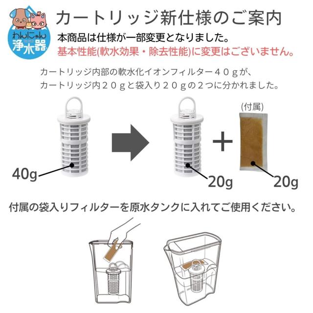 わんにゃん浄水器 カートリッジ 3個 イーテック Etec NWF-10 純正 正規品 PFAS 除去_3