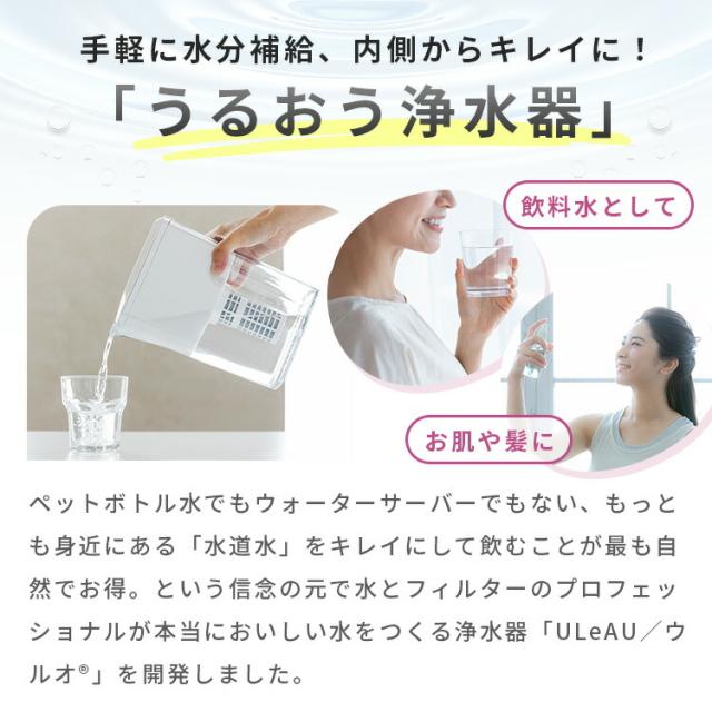 浄水ポット イーテック ウルオ Etec ULeAU UL-035 ポット型 浄水器 