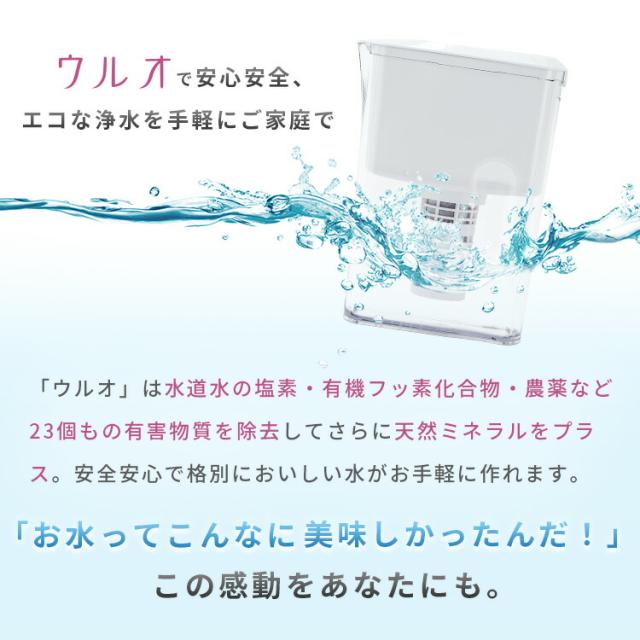 浄水ポット イーテック ウルオ Etec ULeAU UL-035 ポット型 浄水器 