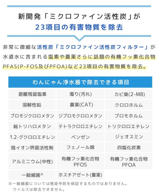 わんにゃん浄水器 イーテック Etec NW-005 ペット用 PFAS 除去_9