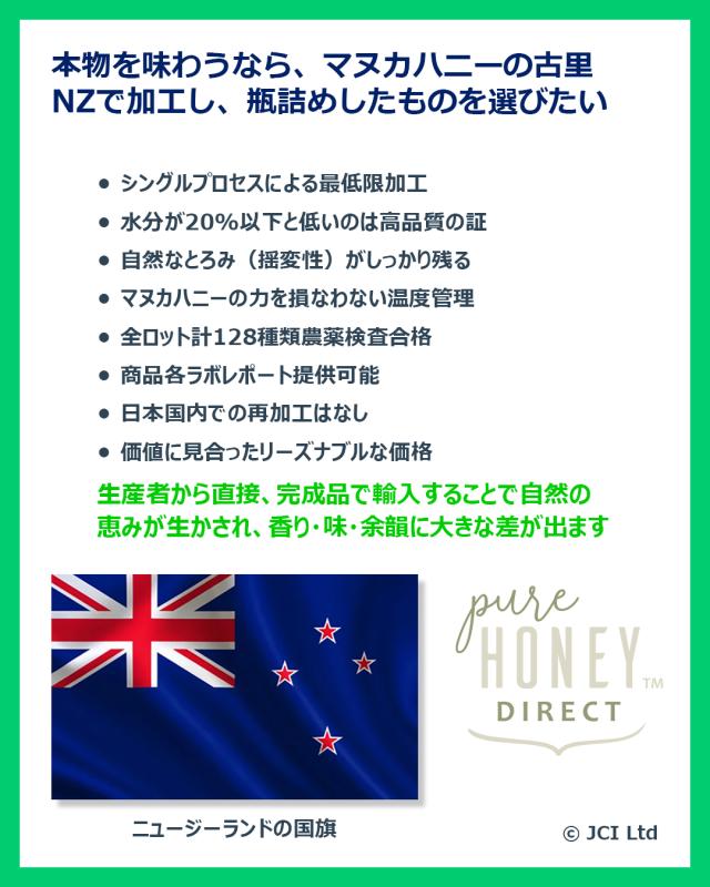 モソップ マヌカハニー (2.5kg) 低温濾過 自然粒状化製法 　家庭用にも業務用にも、ゆとりのサイズ　17時までのご注文で当日発送・年中無休　送料無料_12