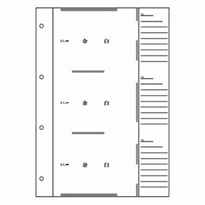 セキセイ 工事用アルバム 補充用替台紙 ４穴 Ａ４Ｓ AE-6WL-00