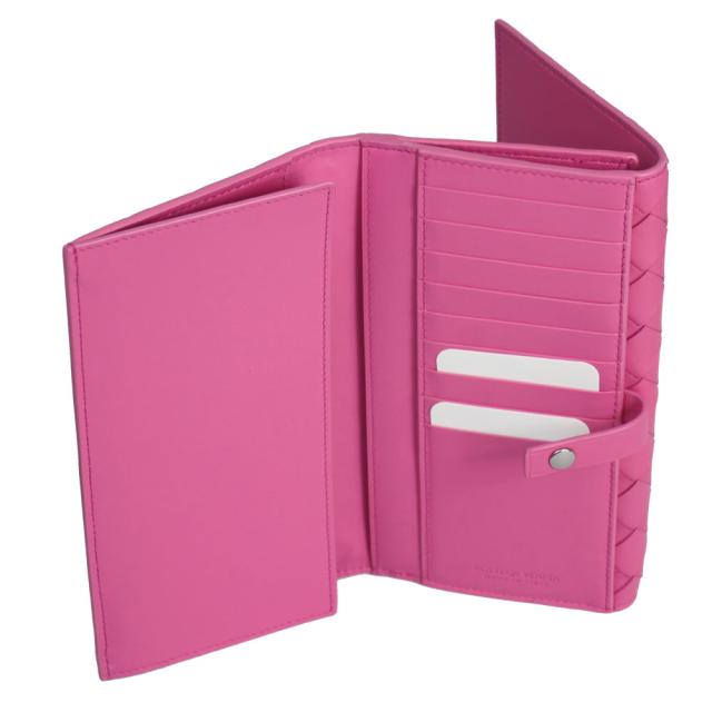 ボッテガヴェネタ 財布 レディース BOTTEGA VENETA Wホック長財布  