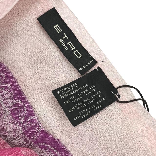 新品　エトロ ストール エトロ ストール レディース ETRO ショール スカーフ リネン54