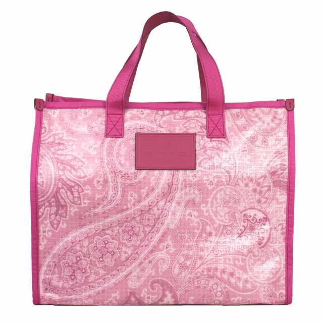 エトロ バッグ レディース ETRO トートバッグ ペイズリー柄 ナイロンコーティング ピンク系マルチカラー 1N764 8849 0650の通販は