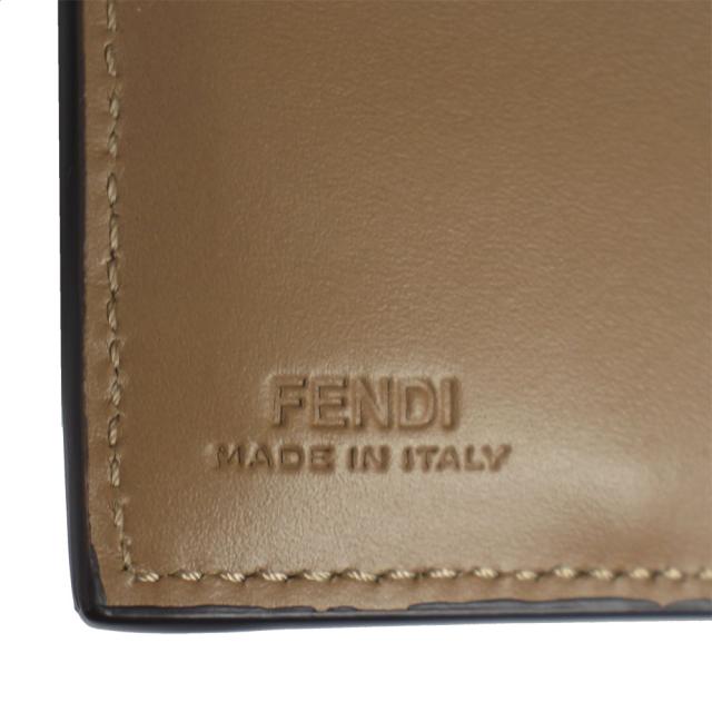 フェンディ 財布 メンズ FENDI 二つ折り札入れ FFスクエア 内側