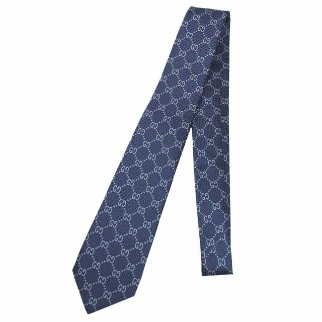 GUCCI (グッチ) シルク100％ GG総柄 ネクタイ GC4565244069