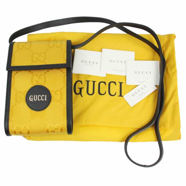 グッチ バッグ レディース GUCCI ミニバッグ スマートフォンバッグ オフ ザ グリッド ナイロン/レザー イエロー/ブラック 625599 H9HAN 7