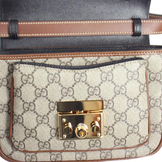 グッチ パドロック GGスプリーム PVCレザー 2wayバッグ グッチ バッグ レディース GUCCI 2WAY ハンド/ショルダーバッグ