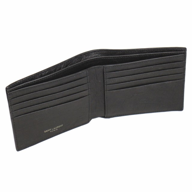 サンローラン 財布 メンズ SAINT LAURENT 二つ折り札入れ