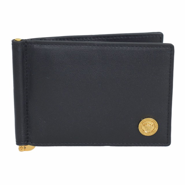 ヴェルサーチ 財布 メンズ VERSACE マネークリップ メドゥーサ レザー ブラック DPU5978 1A03190の通販は