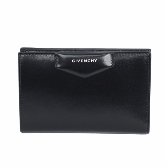 Givenchy 黒 レザー 探し回ら 二つ折り財布