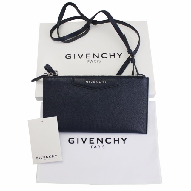 ジバンシー バッグ レディース GIVENCHY クロスボディ ポーチ アンティゴナ レザー ネイビーブルー BLEU NUIT BC06836012 403