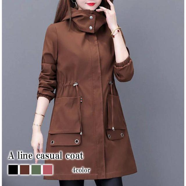 ブルゾン レディース Aラインカジュアルコート ゴルフ ショート ジャケット コーデ 丈 中綿 大きいサイズ アウター きれいめ 防寒 冬 赤 秋 ジャンパー パーカー ミリタリージャケット ビジネス かっこいい 人気 ウェア 春 ロング ブランド マウンテン スタジャンの通販は 5,375円