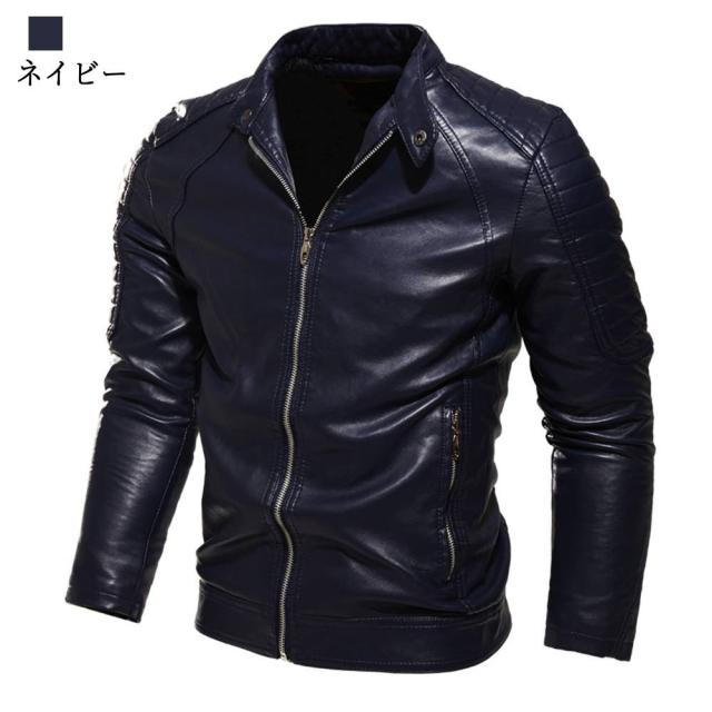 DIESEL◇ダブルライダースジャケット/S/フェイクレザー/BLK/無地