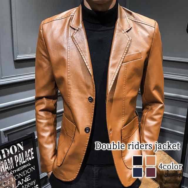 テーラードジャケット メンズ ダブルライダースジャケット ステンカラー 白 40代 厚手 テーラード 春 ジャケット スーツ チェック 秋 カジュアル コーデュロイ 冬 中綿 大きい Tシャツ ブレザー ブルゾン テーラードジャケット おしゃれ ブランド アウター セール 30代の通販はテーラードジャケット