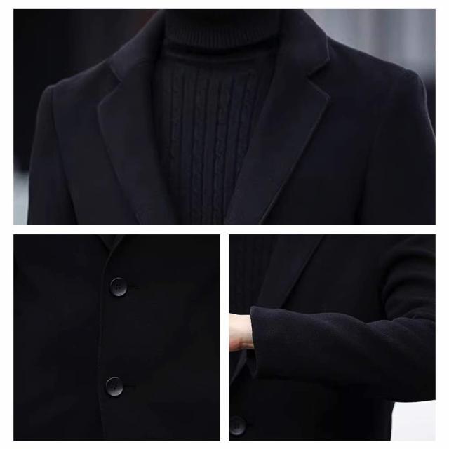 GIAN FRANCO FERRE ダブルブレスト ロングコート メンズ　黒 ロングコート チェスターコート メンズ コート 中綿コート 冬物