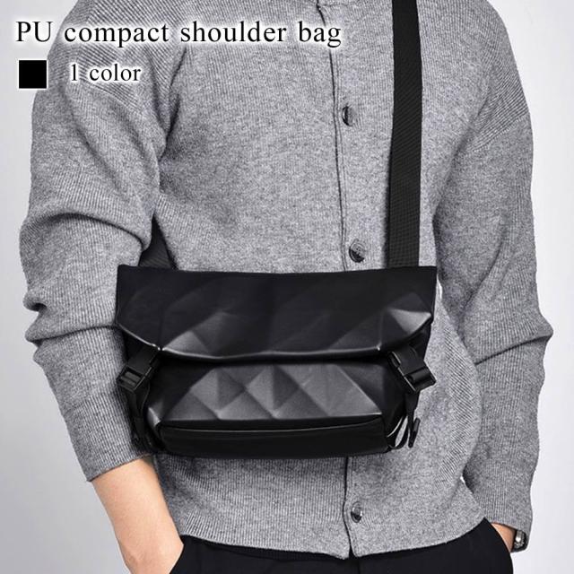 ショルダーバッグ メンズ PUコンパクトショルダーバッグ 大人 バッグインバッグ 大きめ 30代 60代 ナイロン 人気 春 夏 斜めがけ レザー ブランド ボディバッグ ハイ 秋 おしゃれ 縦型 軽い 小さめ 鞄 トートバッグ 50代 多収納 革 40代 冬 A4 黒 2WAY かっこいい 軽量の通販はショルダーバッグ