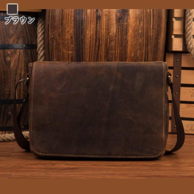 ショルダーバッグ メンズ レトロレザーショルダーバッグ 人気 多収納 革 2WAY レザー ブランド かっこいい 黒 トートバッグ おしゃれ 斜めがけ 軽量 秋 50代 ナイロン ボディバッグ 小さめ 30代 A4 60代 鞄 大人 春 大きめ ハイ 40代 バッグインバッグ 夏 本革 冬 縦型の通販は