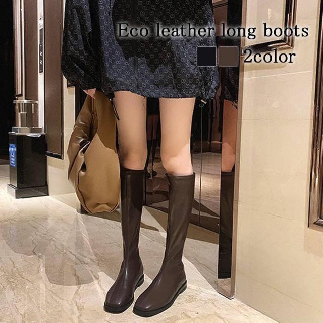 ロングブーツ レディース エコレザーロングブーツ 疲れない ジョッキーブーツ ストレッチ 厚底 編み上げ 防寒 冬 スエード ムートンブーツ レース 歩きやすい 大きいサイズ ワイド 秋 ショートブーツ ミドルブーツ ぺたんこ ローヒール 防水 レザー 暖かい 春 革の通販は 7,380円