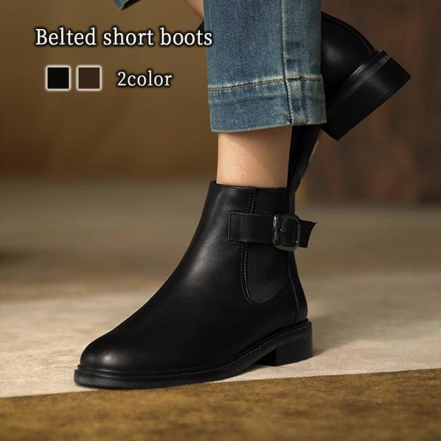ブーツ レディース ベルト付きショートブーツ 4E スニーカー ローヒール ロング 防水 きれいめ 撥水 レザー 秋 雨 歩きやすい 靴 本革 軽量 フロント ショート レースアップ 春 兼用 軽い 厚底 ミドル丈 冬 夏 おしゃれ ミドル 防寒 革 滑らない ウォーキング ヒールの通販は