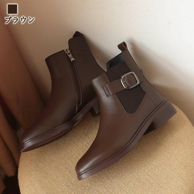 ブーツ レディース ベルト付きショートブーツ 4E スニーカー ローヒール ロング 防水 きれいめ 撥水 レザー 秋 雨 歩きやすい 靴 本革 軽量 フロント ショート レースアップ 春 兼用 軽い 厚底 ミドル丈 冬 夏 おしゃれ ミドル 防寒 革 滑らない ウォーキング ヒールの通販は