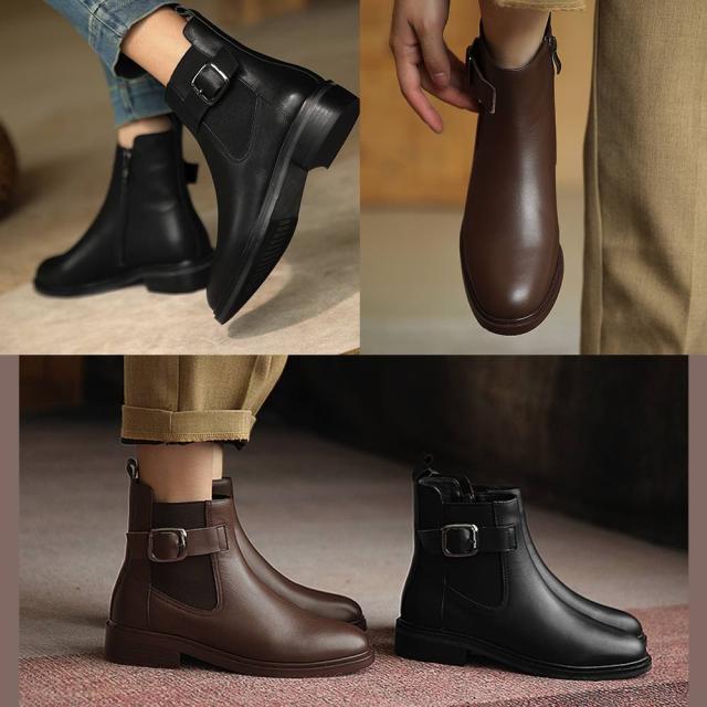 ブーツ レディース ベルト付きショートブーツ 4E スニーカー ローヒール ロング 防水 きれいめ 撥水 レザー 秋 雨 歩きやすい 靴 本革 軽量 フロント ショート レースアップ 春 兼用 軽い 厚底 ミドル丈 冬 夏 おしゃれ ミドル 防寒 革 滑らない ウォーキング ヒールの通販は